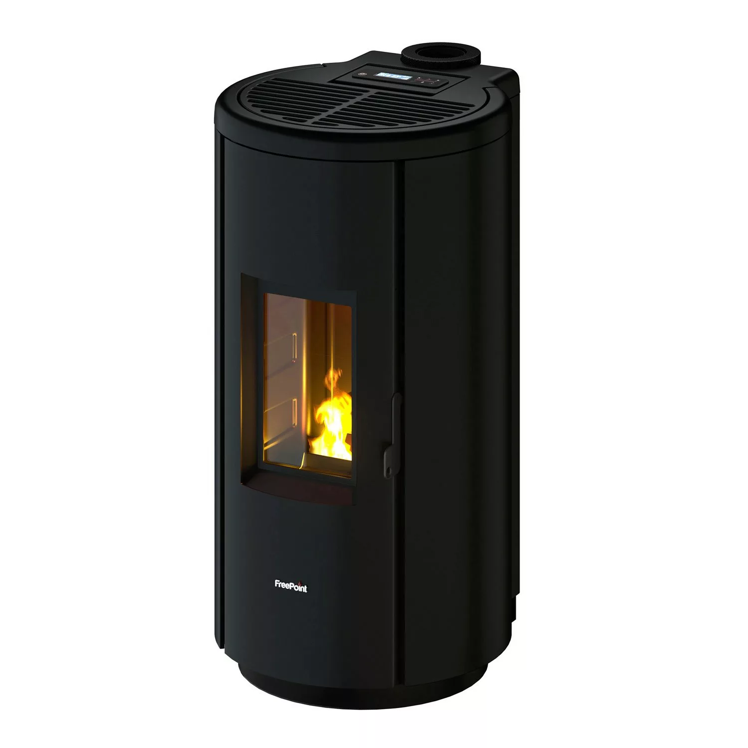 Freepoint Pelletofen Chrome 7 Stahl Schwarz 2,5-7 kW EEK: A+ günstig online kaufen