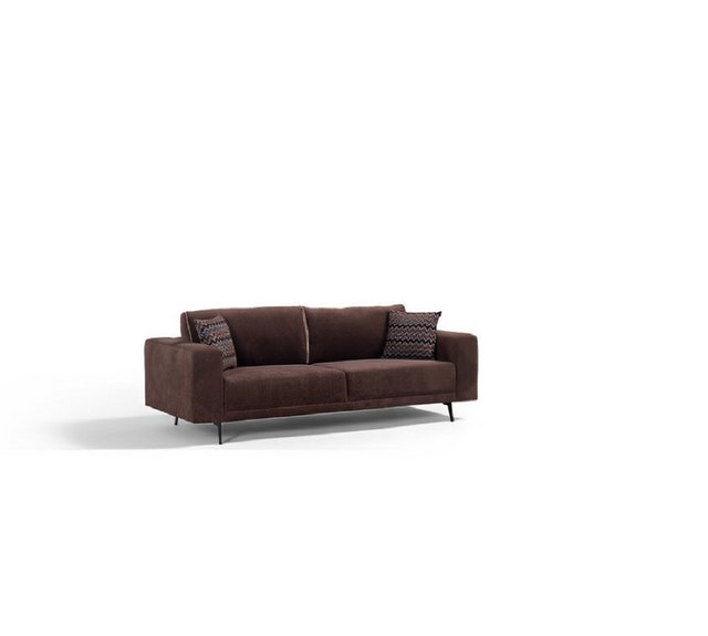 JVmoebel 3-Sitzer Schicke Braune Wohnzimmer Couch Designer Sitzmöbel 3-Sitz günstig online kaufen