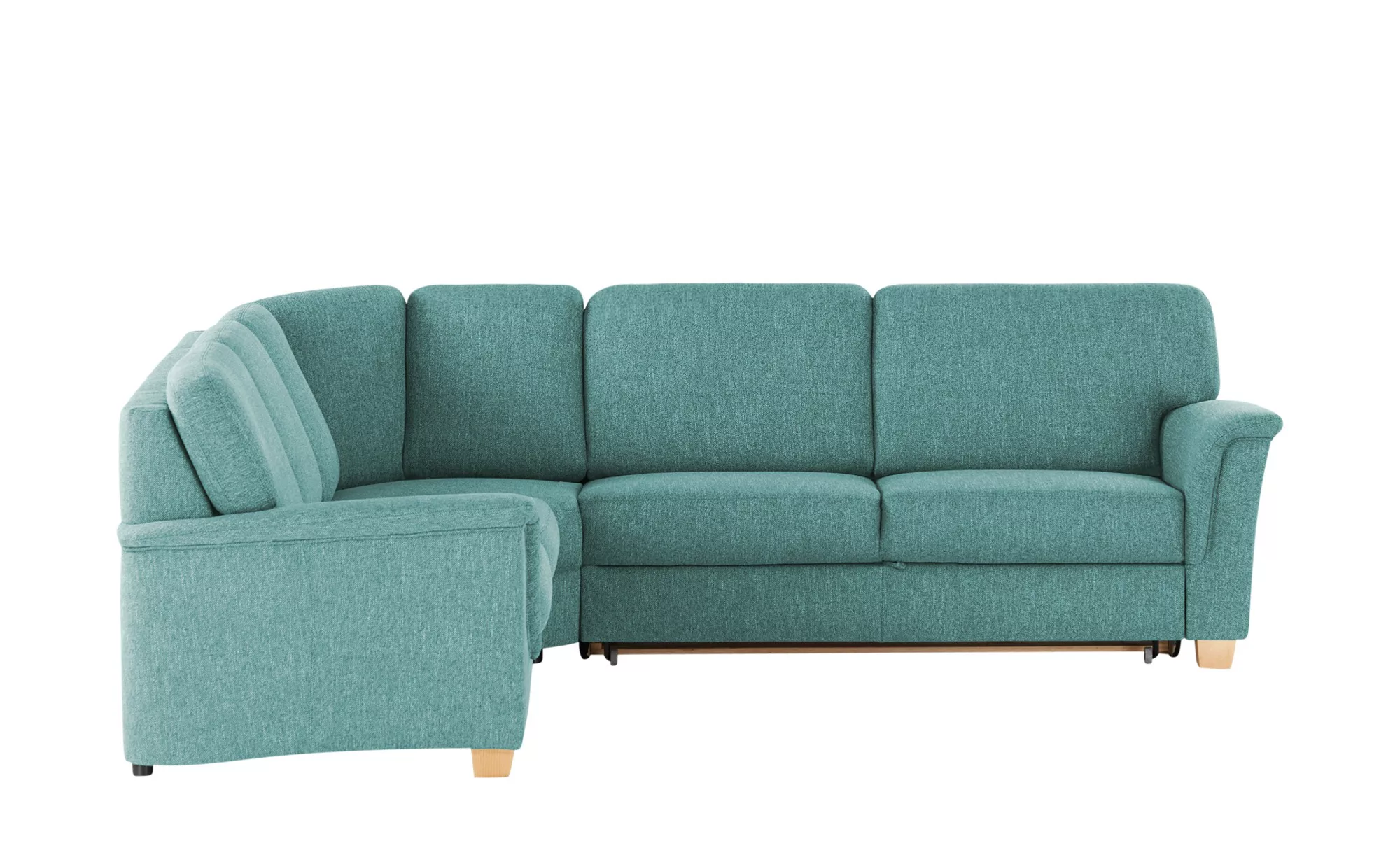 smart Ecksofa  Valencia ¦ türkis/petrol ¦ Maße (cm): B: 242 H: 90 T: 272.0 günstig online kaufen