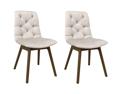 andas Esszimmerstuhl "Ramon", (Set), 2 St., Samt, mit Massivholzbeinen, in günstig online kaufen