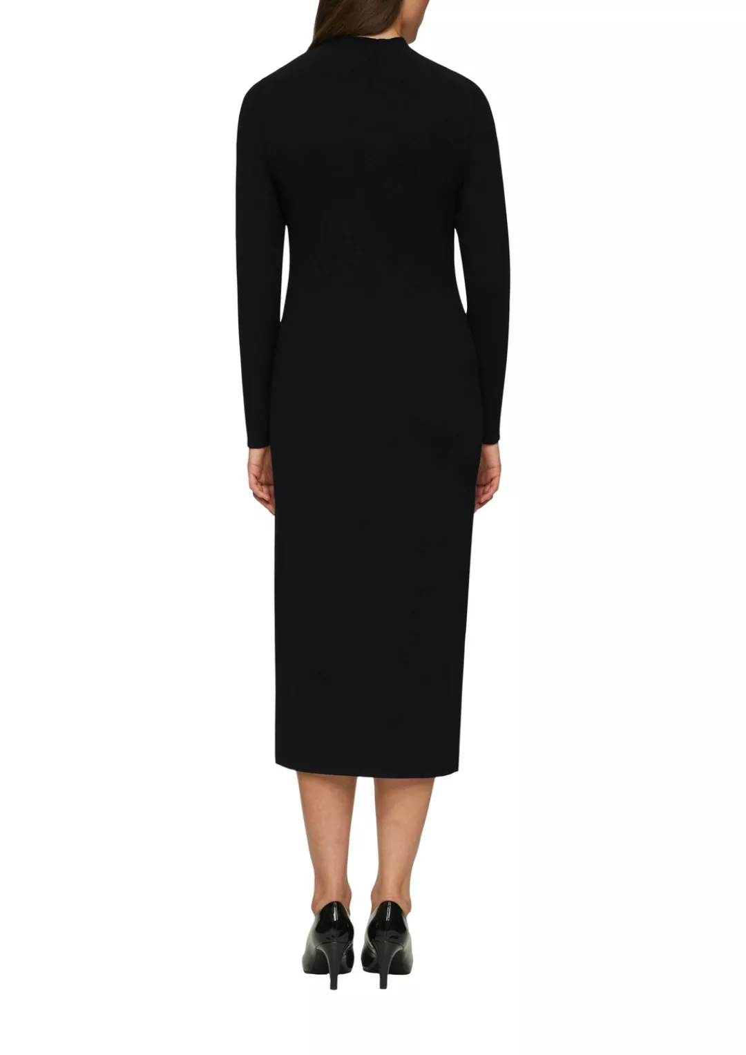 s.Oliver BLACK LABEL Strickkleid 3/4 lang, mit Stehkragen günstig online kaufen