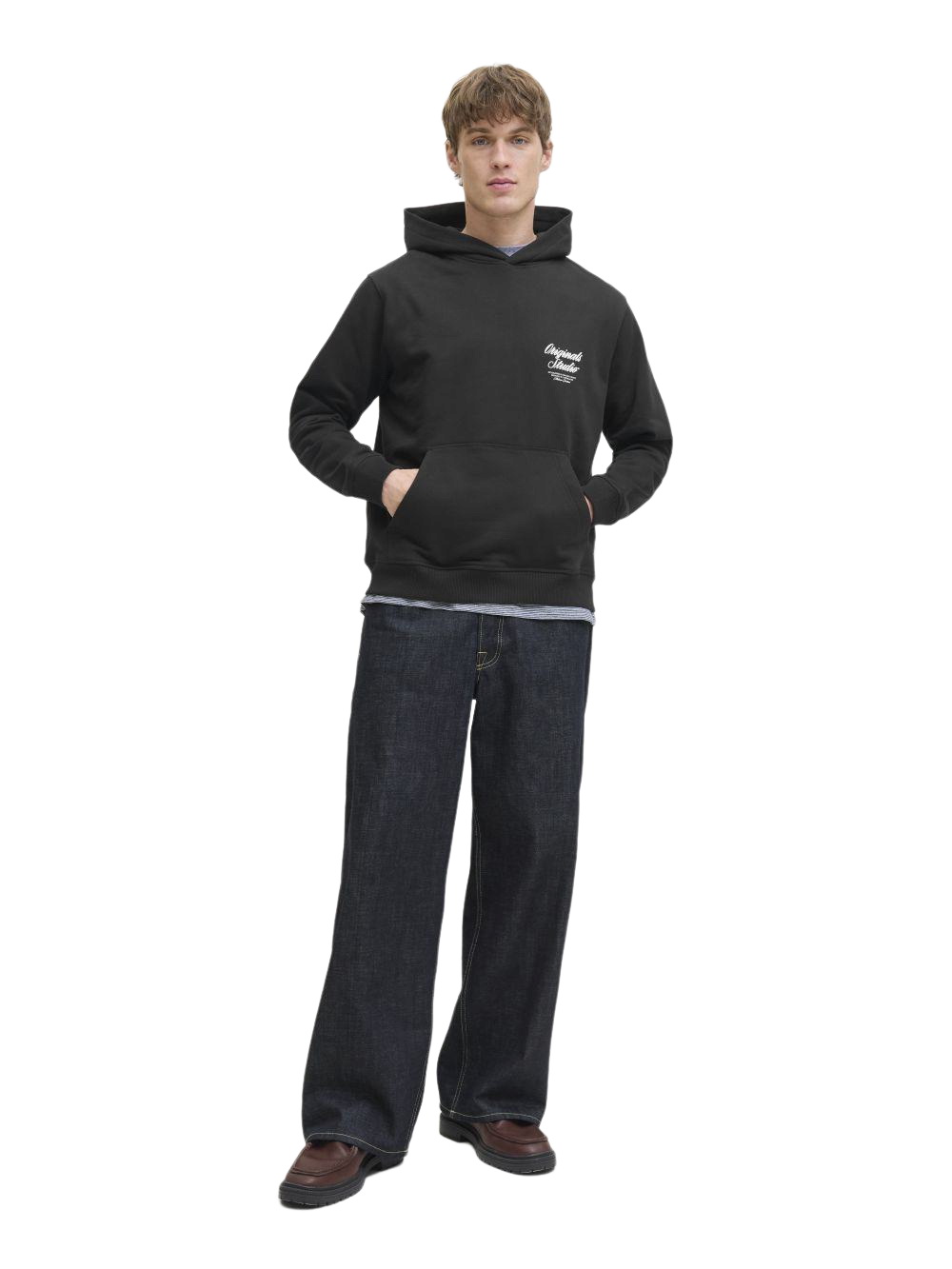 Jack & Jones Herren Hoodie Kapuzenpullover JORNORREBRO TYPO BACK SWEAT HOOD günstig online kaufen