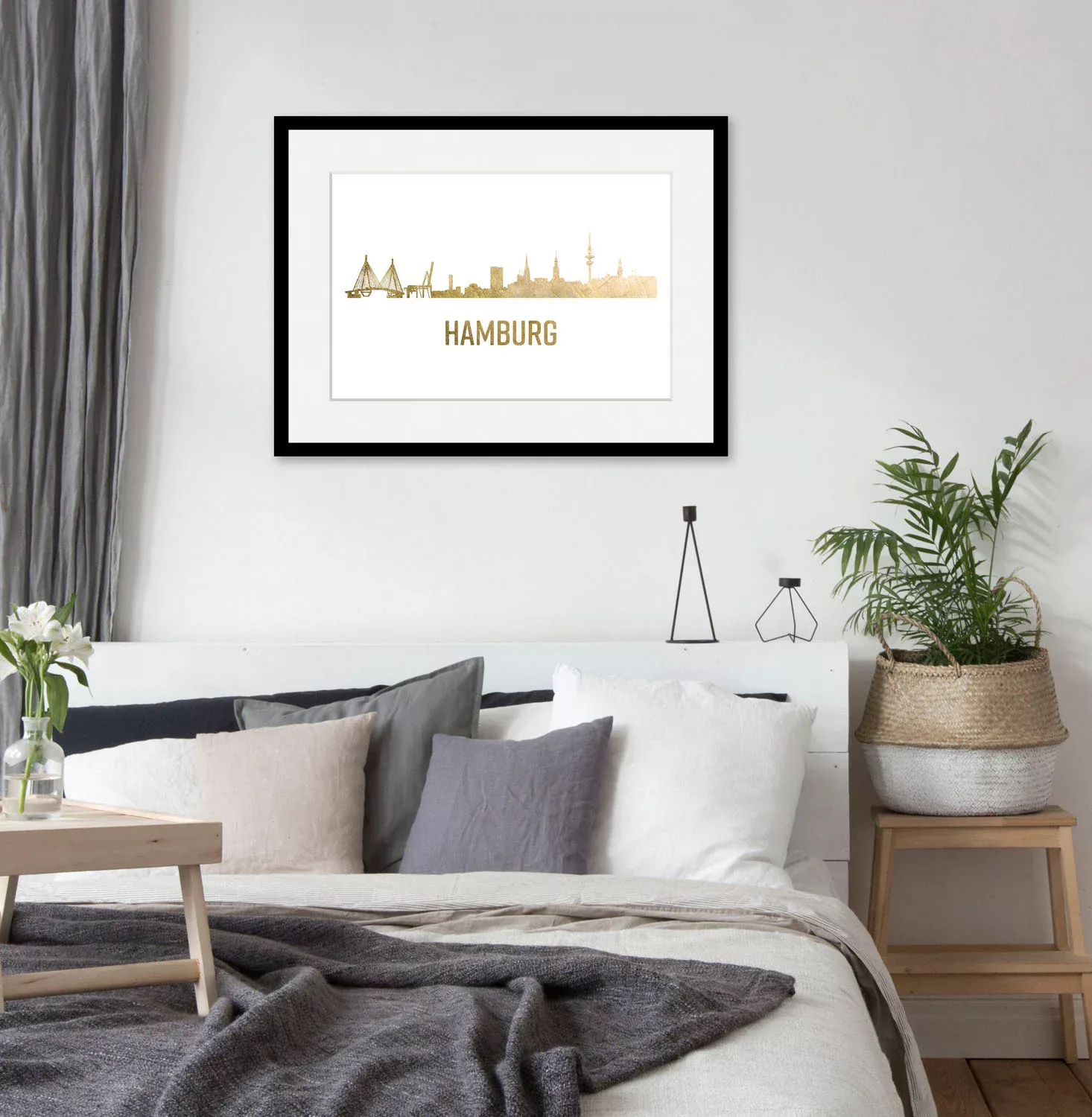 queence Bild "Hamburg Skyline GOLD", Städte, (1 St.), Hamburg, Poster, gera günstig online kaufen