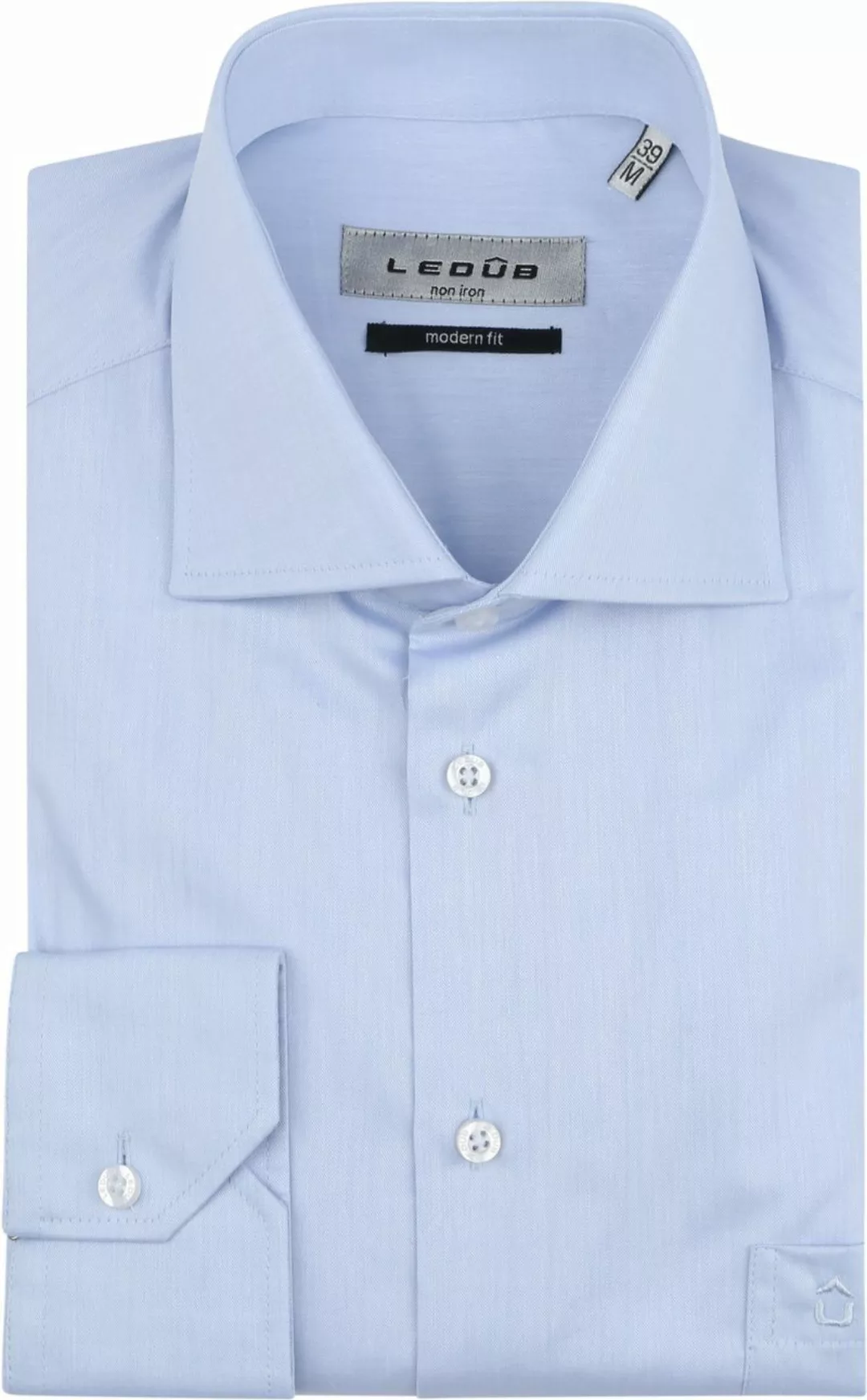 Ledub Hemd Hellblau Brusttassche - Größe 41 günstig online kaufen