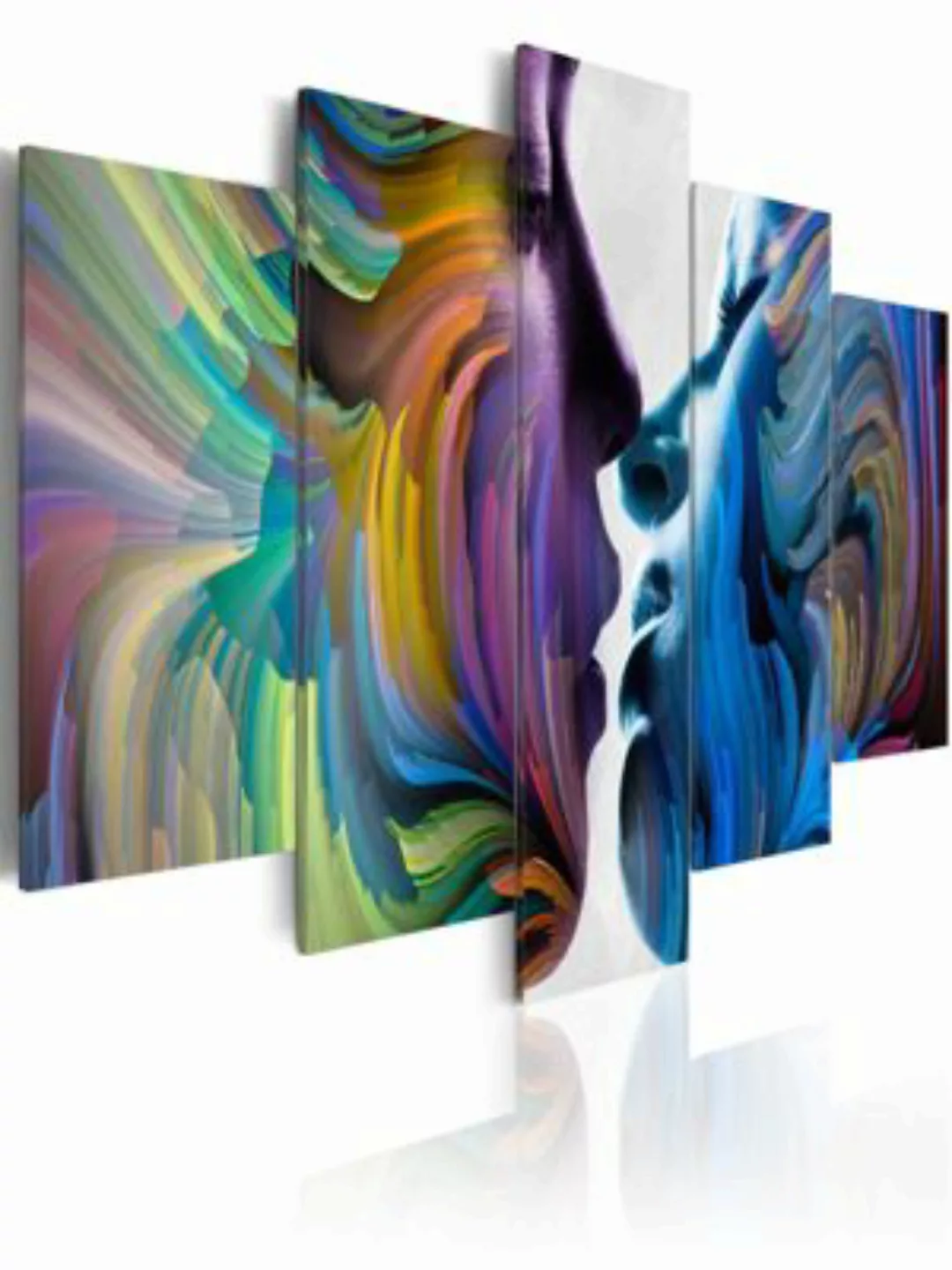 artgeist Wandbild Kuss der Farben mehrfarbig Gr. 200 x 100 günstig online kaufen