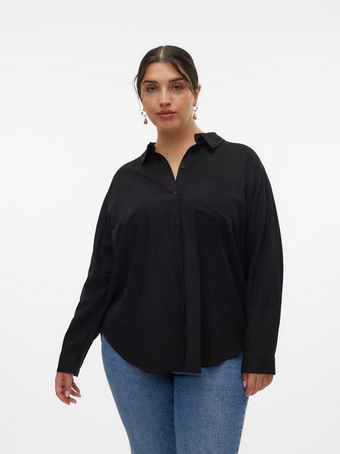 Vero Moda Curve Hemdbluse VMCMYMILO LS SHIRT WVN GA NOOS CUR günstig online kaufen