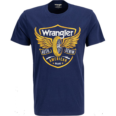 Wrangler T-Shirt medieval blue W7J0D3X9I günstig online kaufen