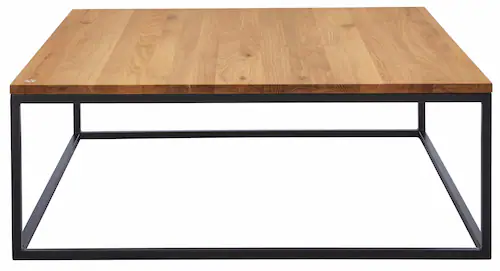 Home affaire Couchtisch "Voorst", aus massiver Eiche und Metallgestell günstig online kaufen