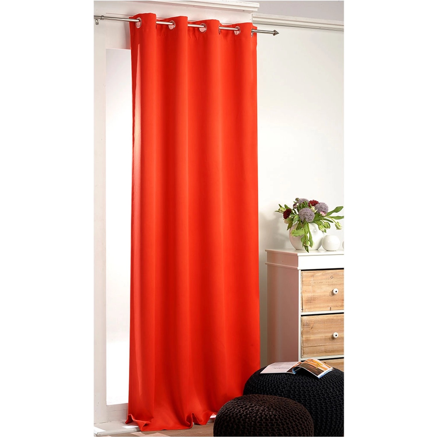 Bestlivings Verdunkelungsgardine mit Ösen Orange 270 cm x 245 cm günstig online kaufen