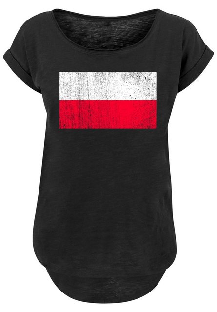 F4NT4STIC T-Shirt Poland Polen Flagge distressed Print günstig online kaufen