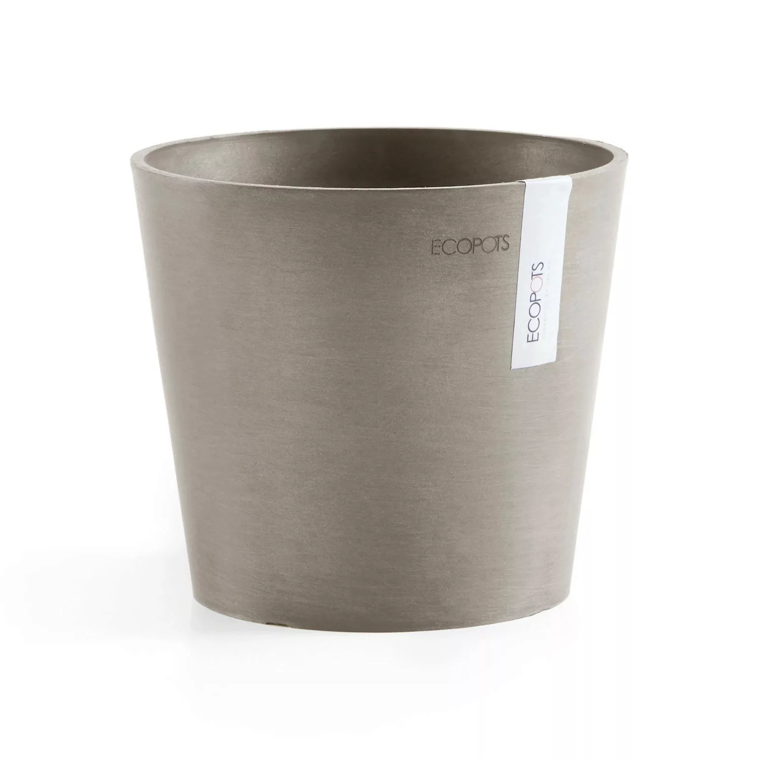 Ecopots Pflanztopf Amsterdam Mini Taupe 17 cm x 14,9 cm günstig online kaufen