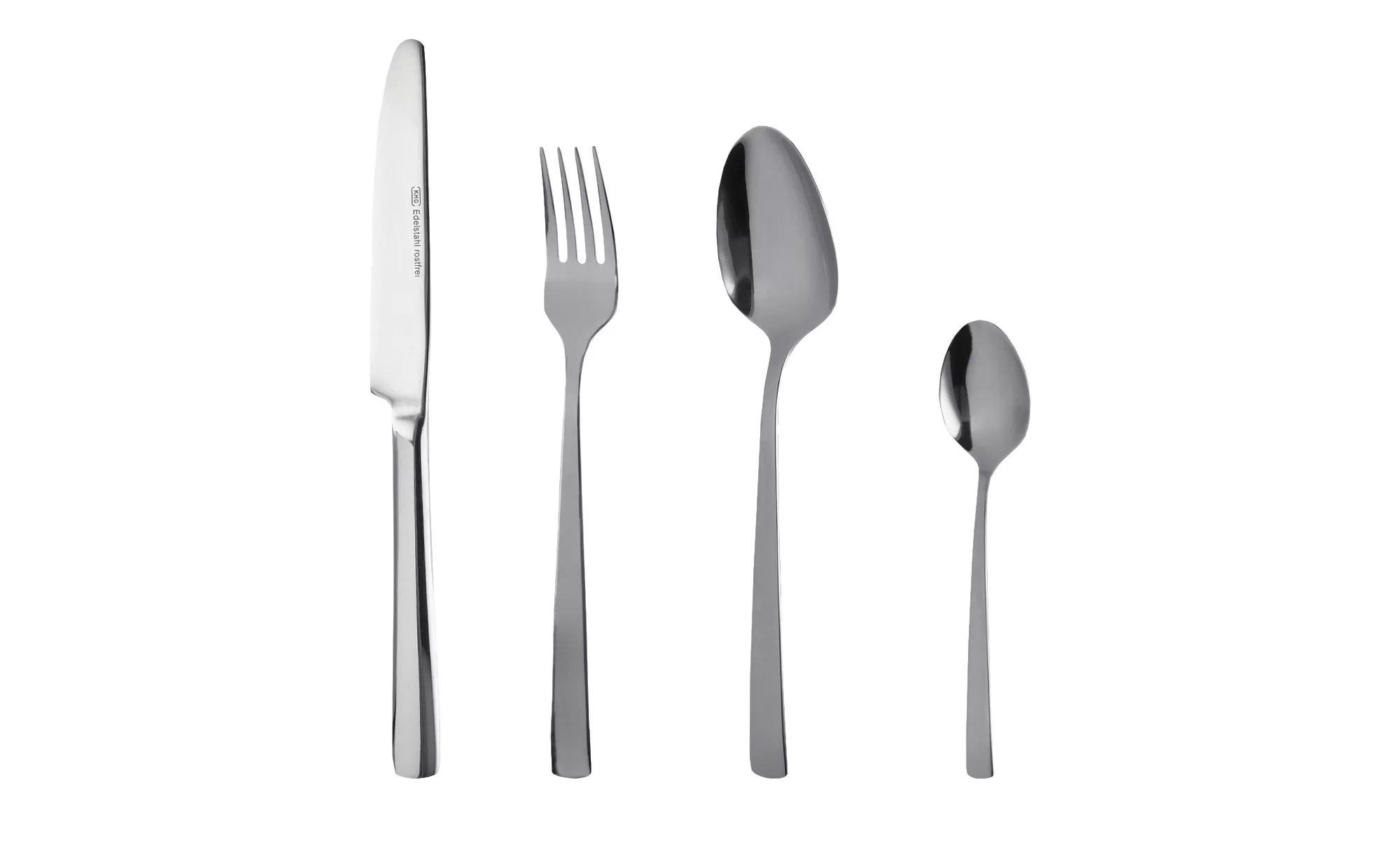 KHG Besteckset, 24-teilig  "713" - silber - Edelstahl - Sconto günstig online kaufen