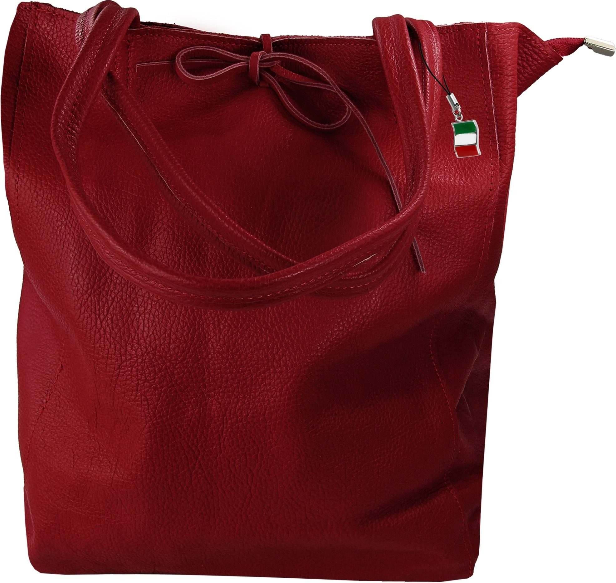 FLORENCE Schultertasche Florence ital. Shopper Echtleder günstig online kaufen
