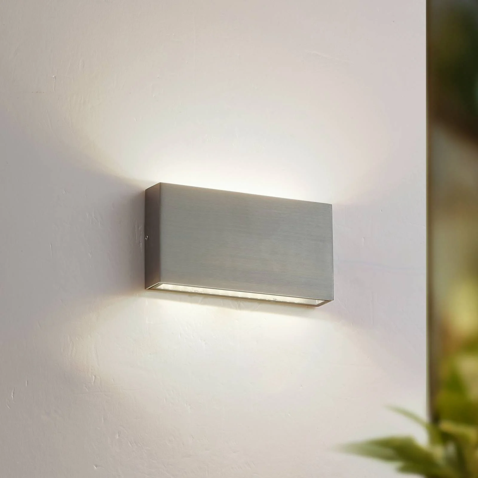 Lindby LED-Außenwandlampe Jarte, grau, Metall, 17cm, IP54 günstig online kaufen
