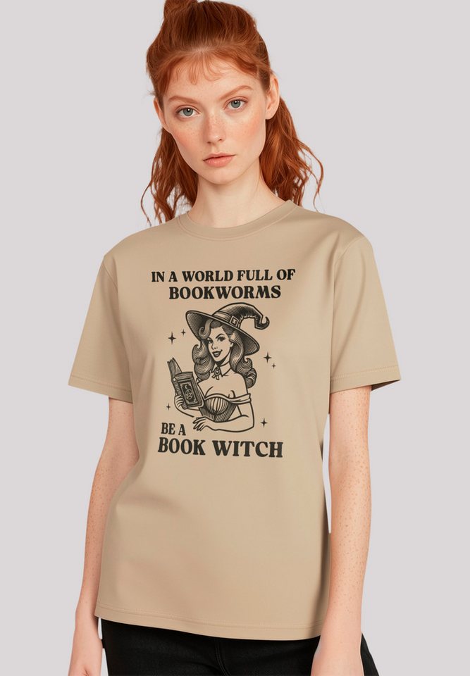 F4NT4STIC T-Shirt Halloween Witch be a book witch Premium Qualität, Hallowe günstig online kaufen