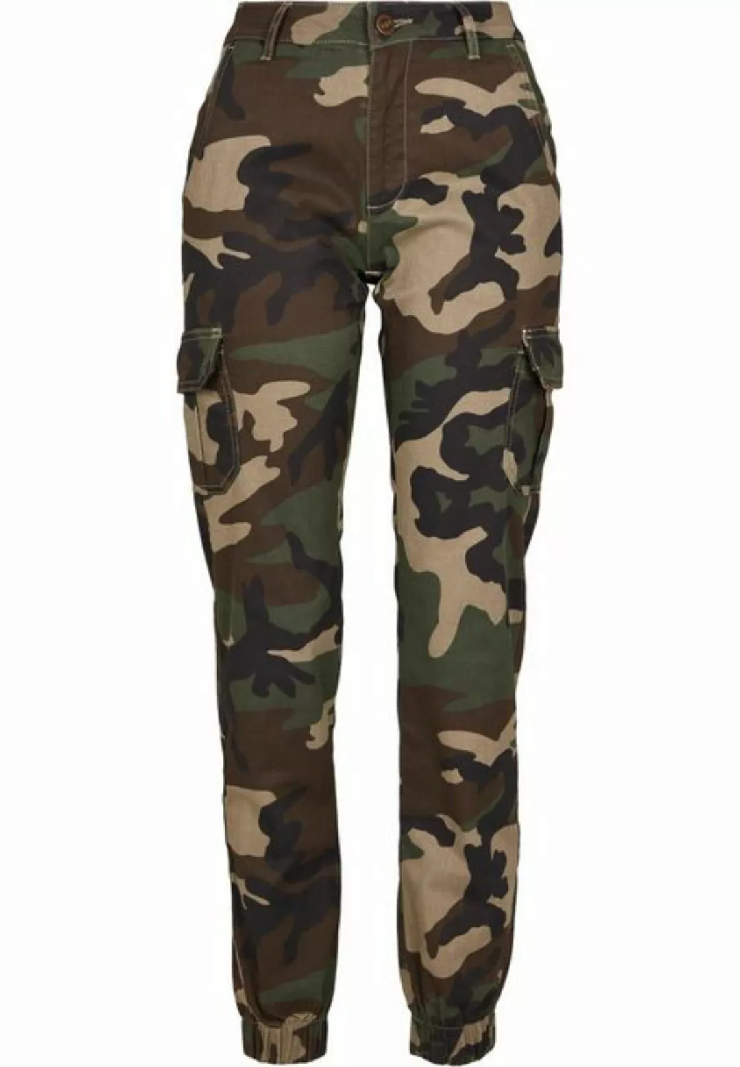 Urban Classics Ladies Hosen HIGH WAIST CAMO CARGO günstig online kaufen