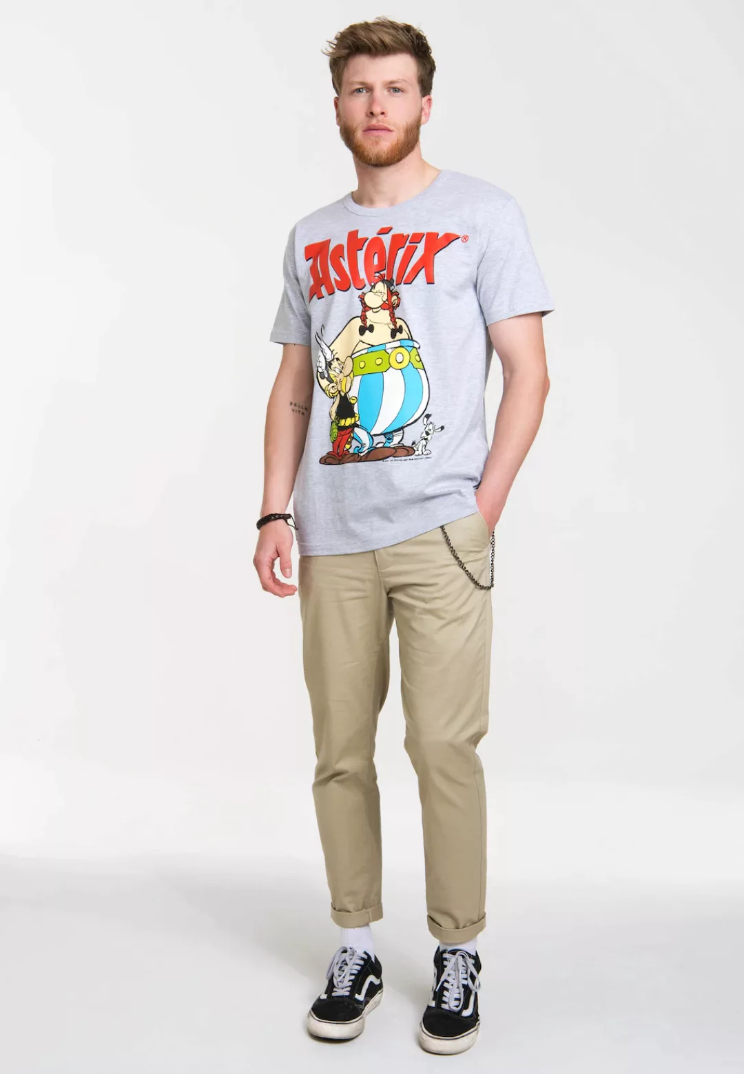 LOGOSHIRT T-Shirt "Asterix & Obelix", mit coolem Retro-Print günstig online kaufen