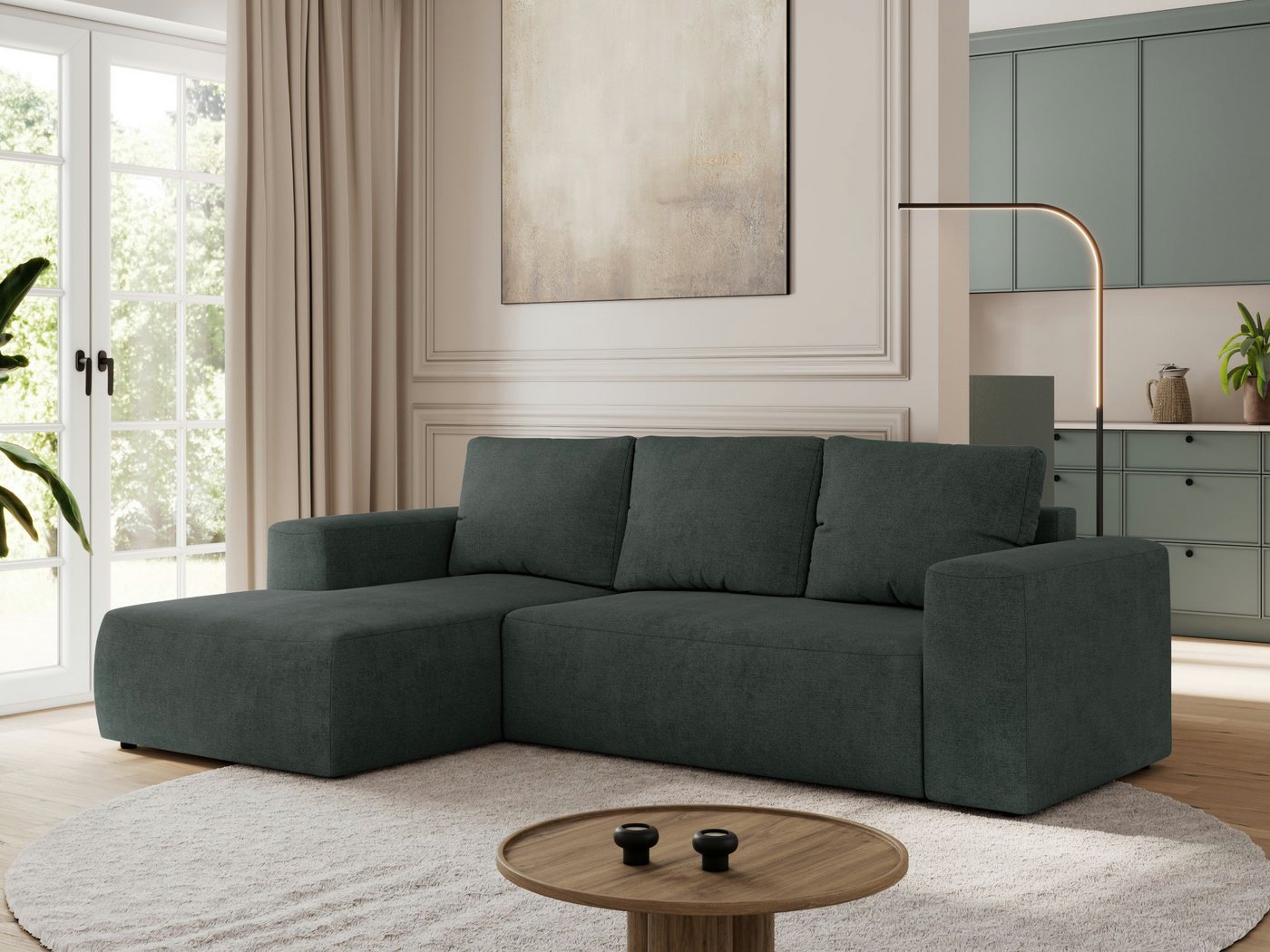 MKS MÖBEL Ecksofa TRENTINO L, Set, L-förmige Ecke, T30-Schaum, lose Kissen, günstig online kaufen