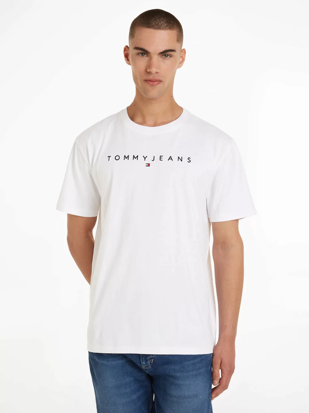 Tommy Jeans T-Shirt "TJM REG LINEAR LOGO TEE EXT" günstig online kaufen