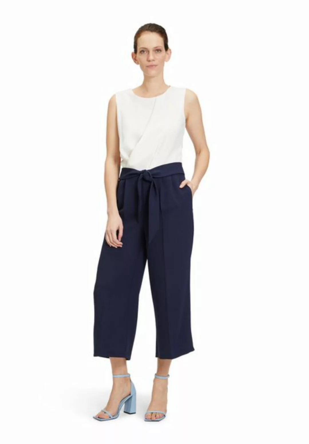 Betty&Co Overall Betty & Co Jumpsuit ohne Arm (1-tlg) Falten günstig online kaufen