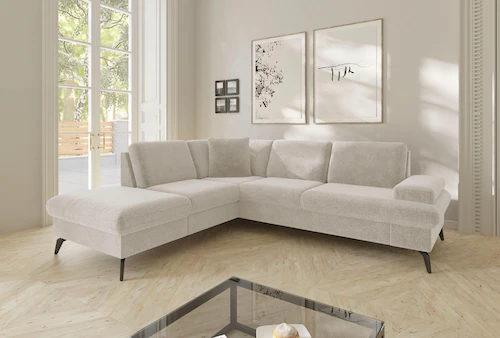 sit&more Ecksofa »Morris Jubi L-Form«, inkl. Armteilfunktion und 1 Zierkiss günstig online kaufen