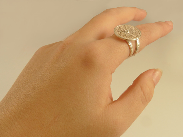 Ring Geflecht Silber günstig online kaufen