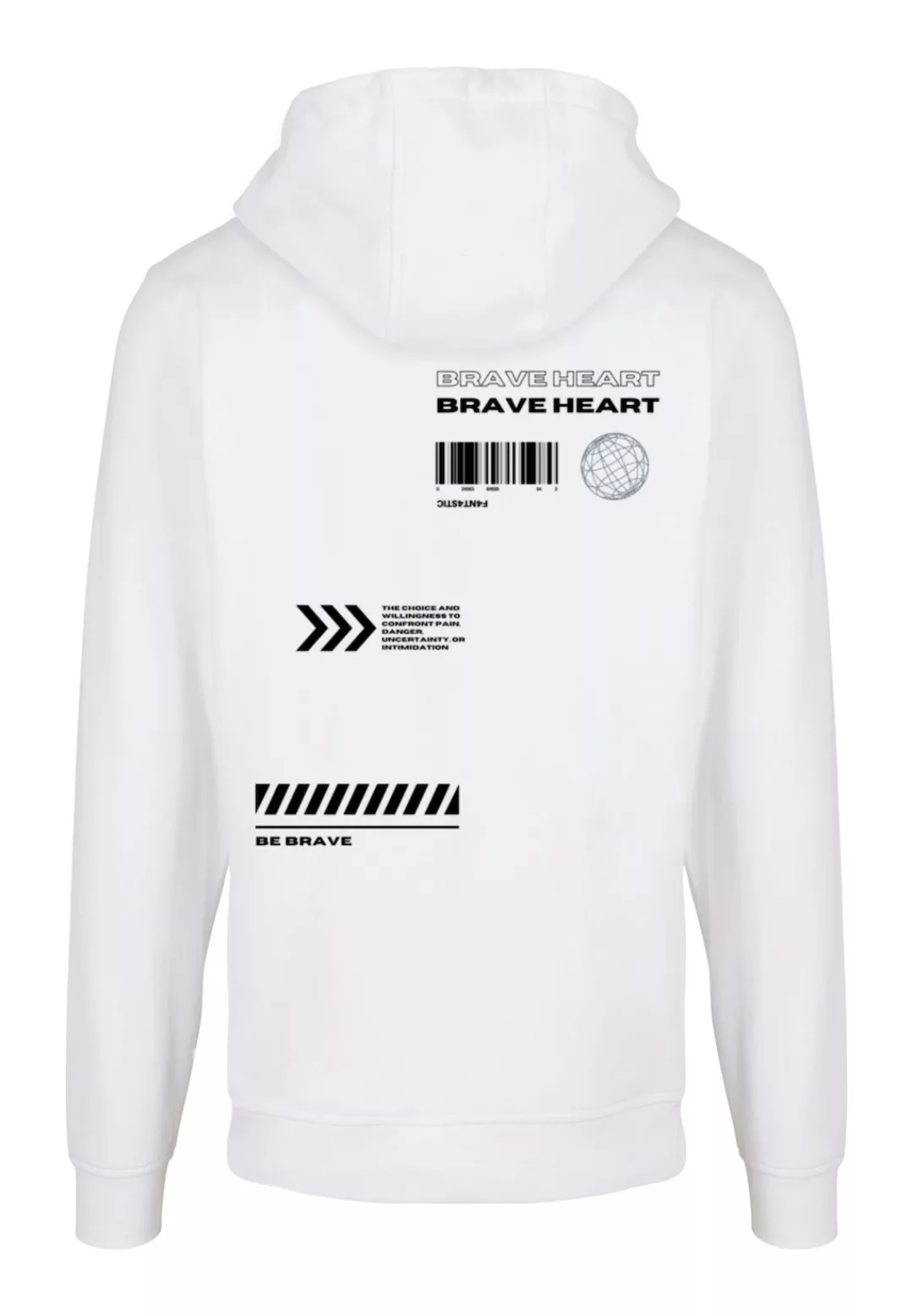 F4NT4STIC Kapuzenpullover "Brave Heart HOODIE", Print günstig online kaufen