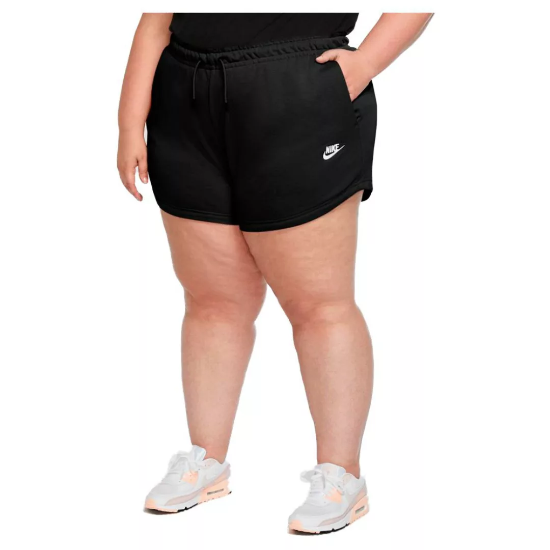 Nike Sportswear Shorts In Großen Größen 1X Black / White günstig online kaufen