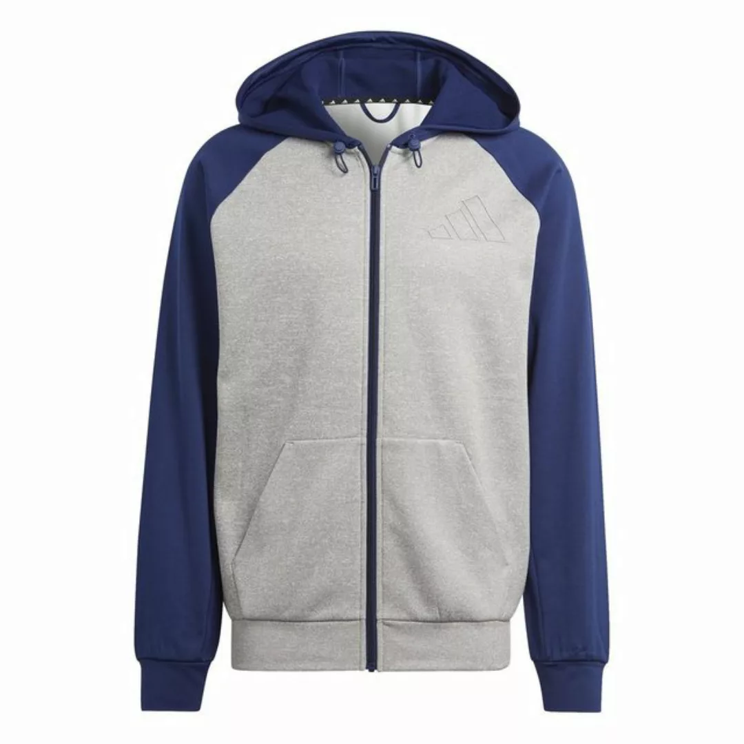 adidas Performance Kapuzensweatshirt M GG BL FZ HD MGREYH/DKBLUE günstig online kaufen