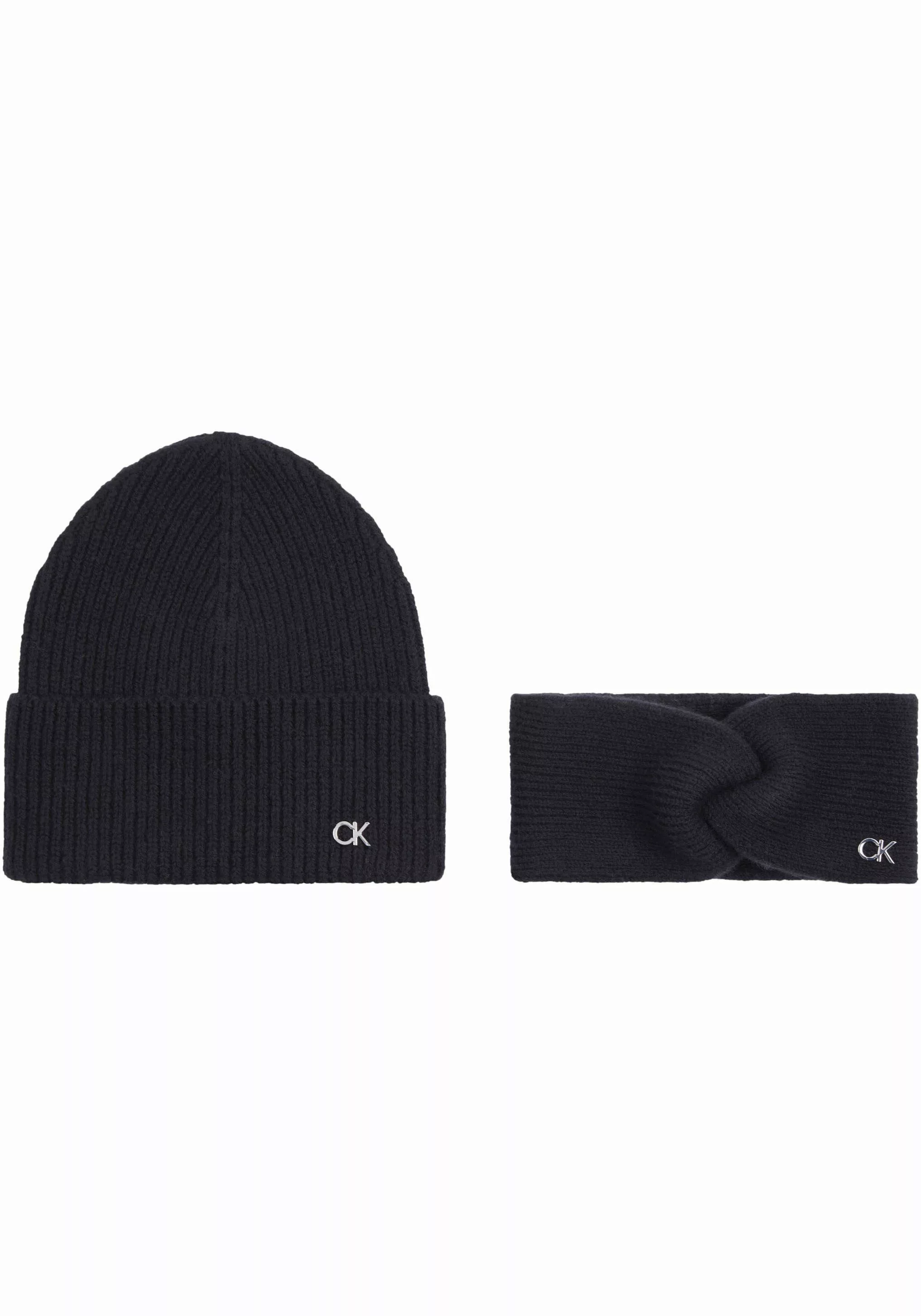Calvin Klein Strickmütze CK METAL BEANIE günstig online kaufen