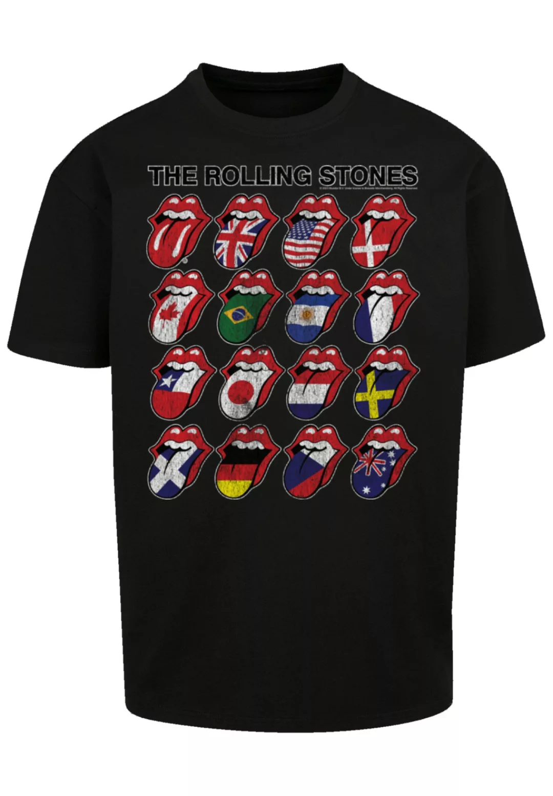 F4NT4STIC T-Shirt "The Rolling Stones Voodoo Lounge Tongues", Musik, Band, günstig online kaufen