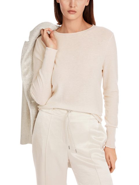 Marc Cain Wollpullover "Noble Neutrals" Premium Damenmode Wollpullover mit günstig online kaufen