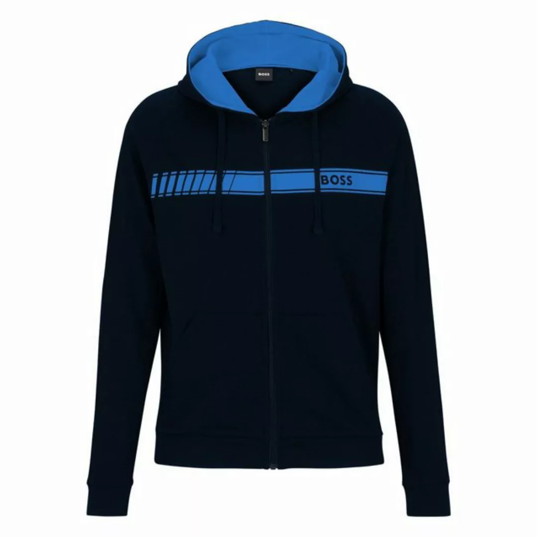 BOSS Sweatjacke Authentic Jacket H mit kontrastfarbenem Streifen günstig online kaufen