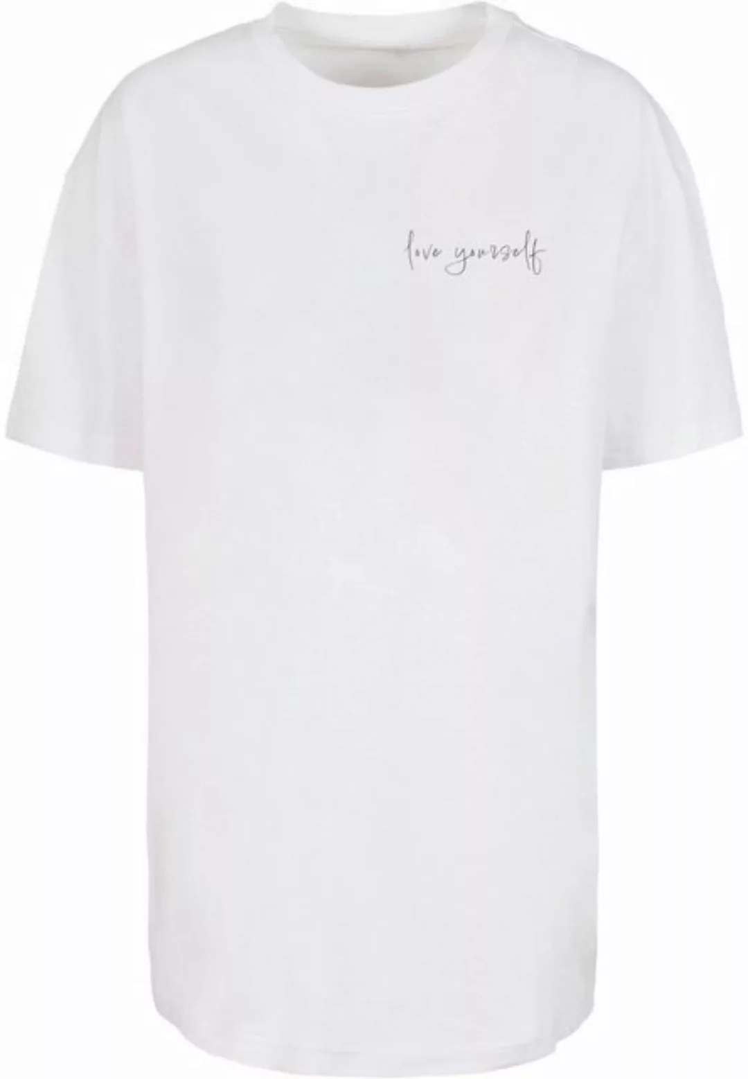 Merchcode T-Shirt Merchcode Damen Ladies Love Yourself Oversized Boyfriend günstig online kaufen