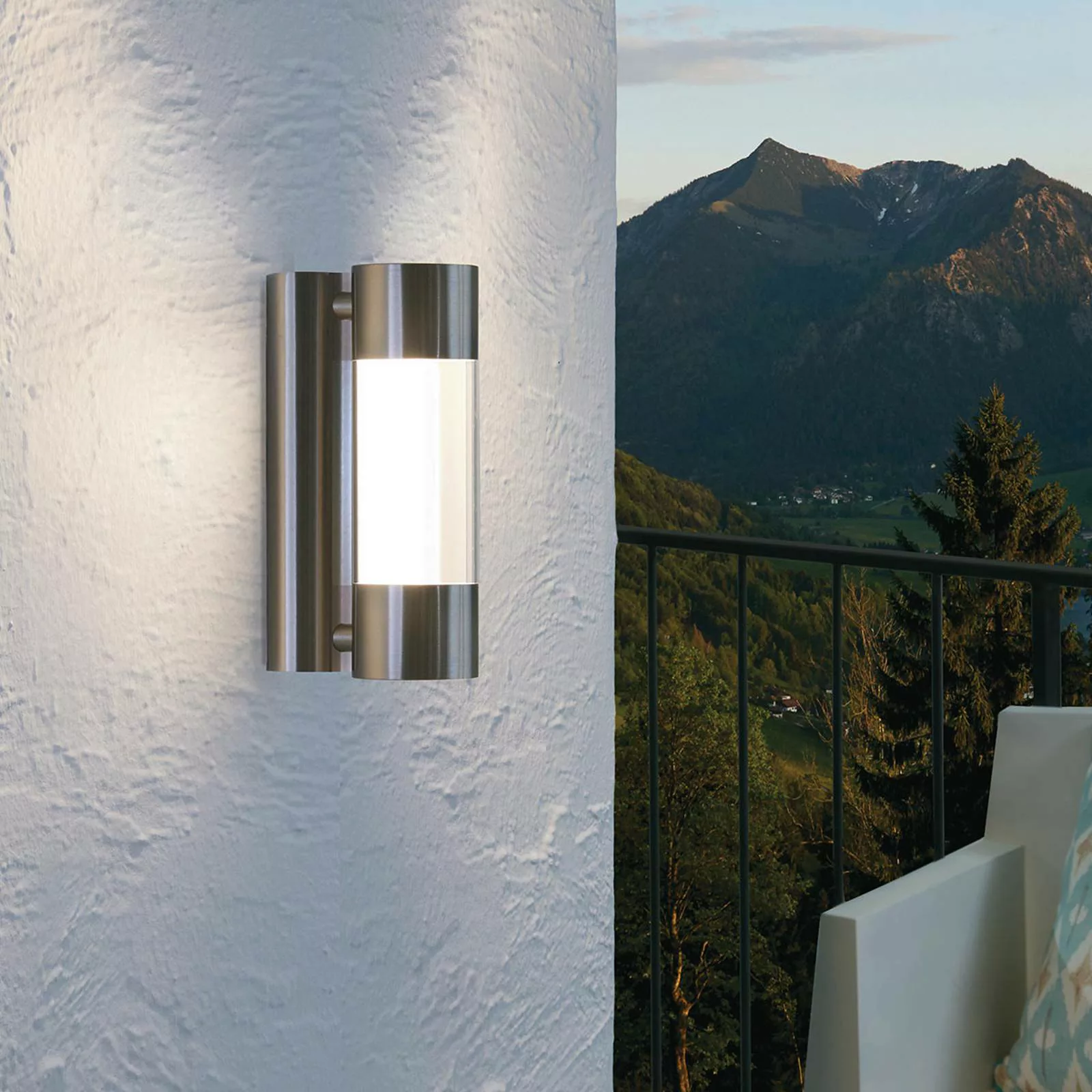 LED-Außenwandleuchte Robledo aus Edelstahl günstig online kaufen