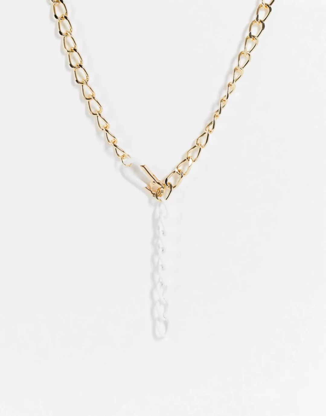 WFTW – Halskette in Goldoptik mit in Farbe getauchtem Kettenanhänger-Goldfa günstig online kaufen