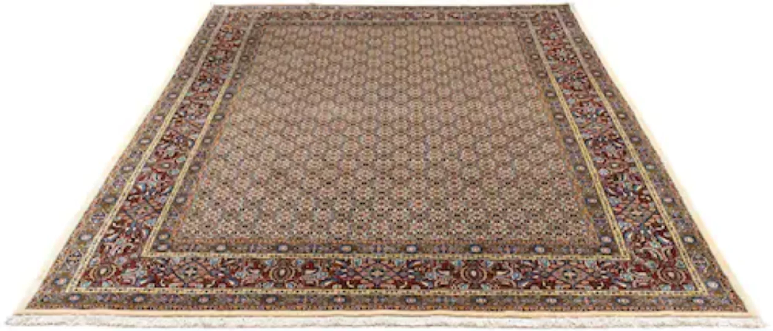 morgenland Wollteppich »Moud Medaillon Beige 192 x 148 cm«, rechteckig, Uni günstig online kaufen