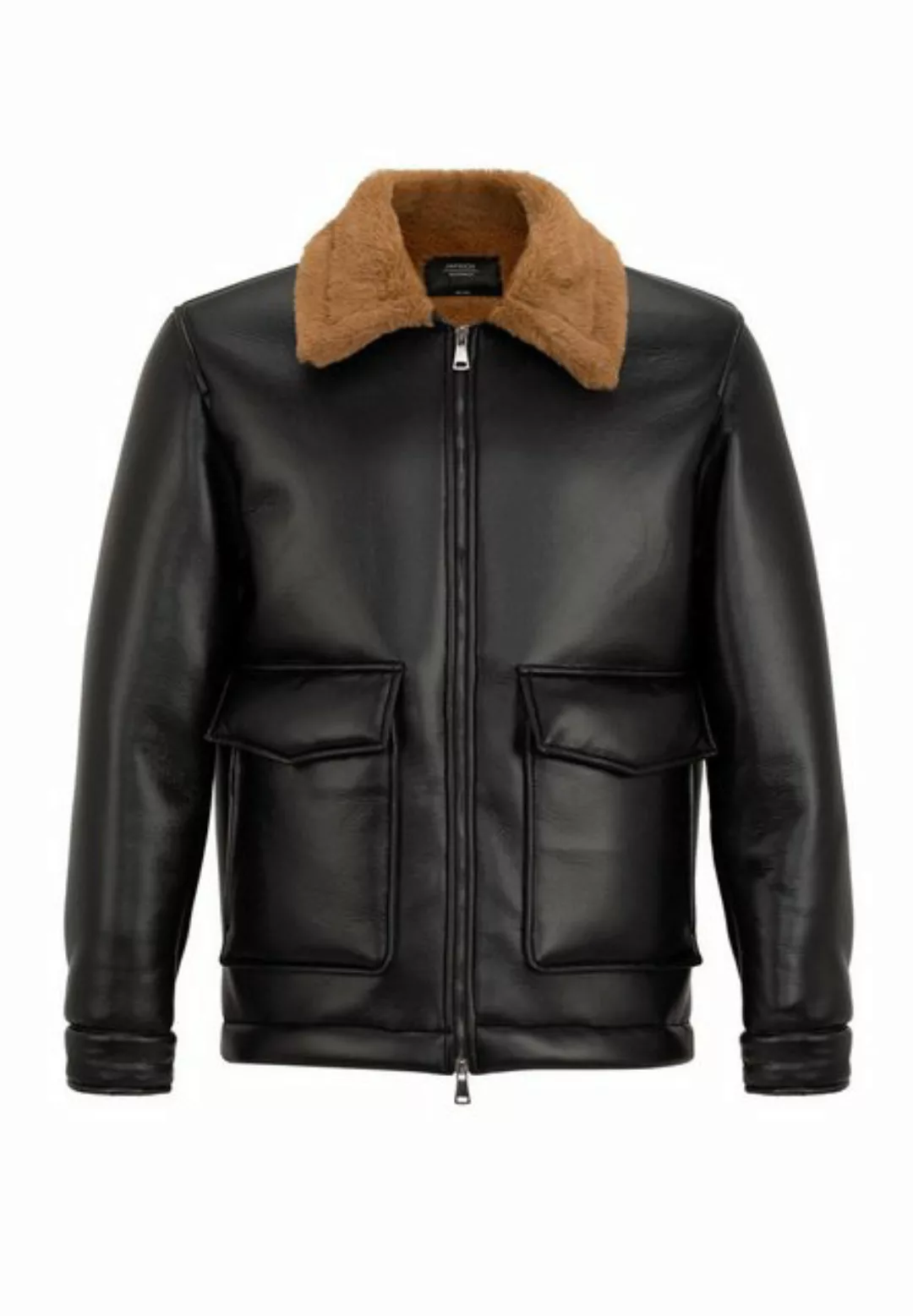 Antioch Winterjacke Faux Leather Kent Collar Coat günstig online kaufen