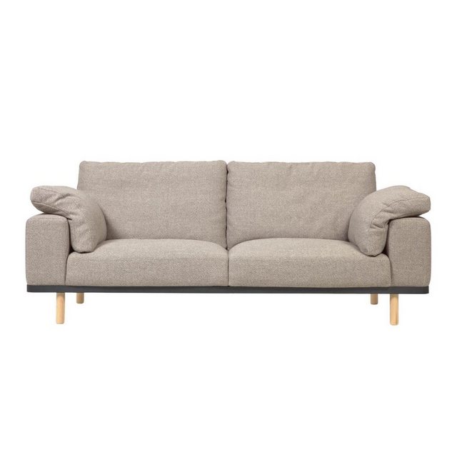 Natur24 Sofa Sofa Noa 3-Sitzer mit beigen Kissen 230cm Sitzgarnitur Couch günstig online kaufen