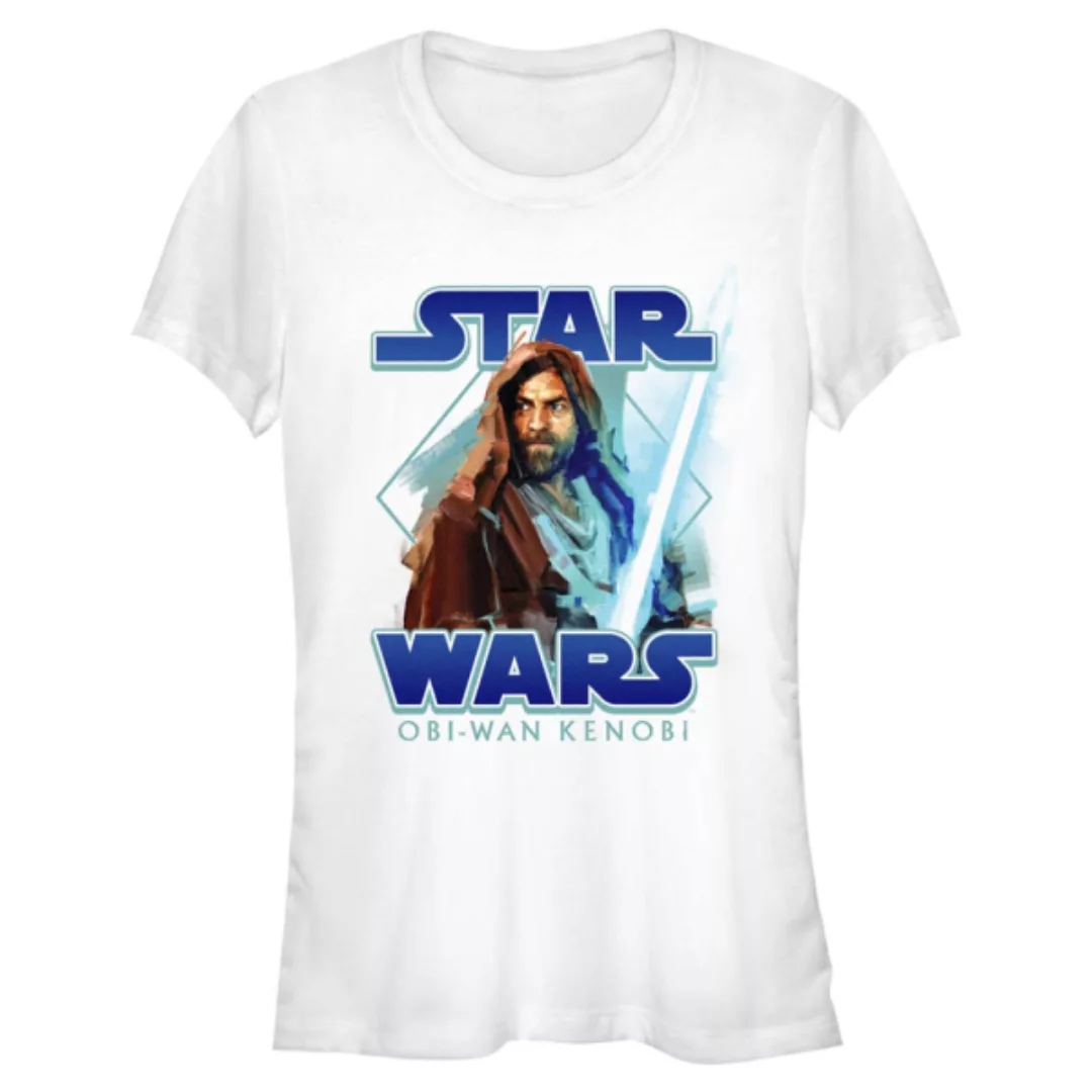 Star Wars - Obi-Wan Kenobi - Obi-Wan Kenobi Painterly with Logo - Frauen T- günstig online kaufen