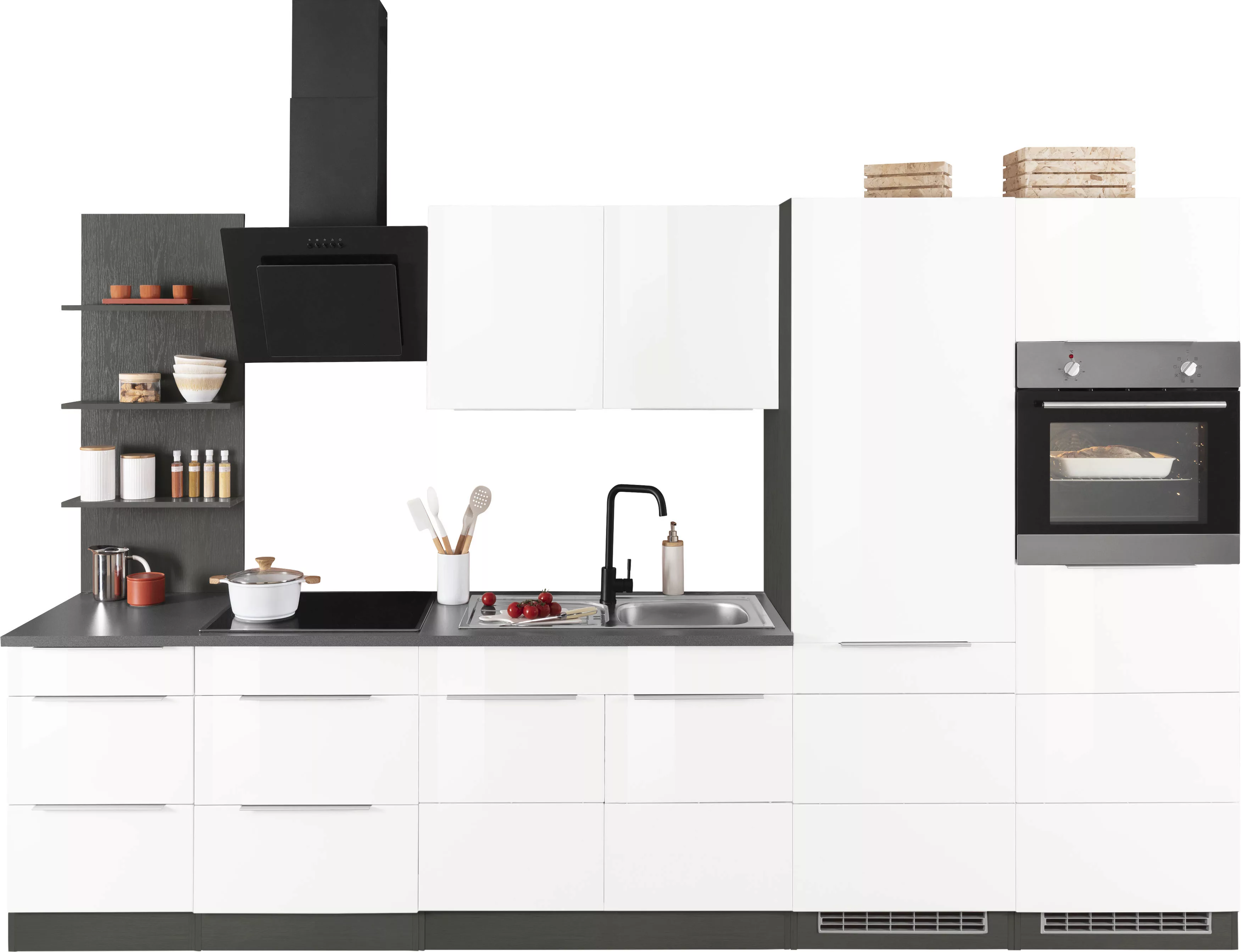 KOCHSTATION Küchenzeile »KS-Brindisi Breite 330 cm«, wahlweise mit E-Geräte günstig online kaufen
