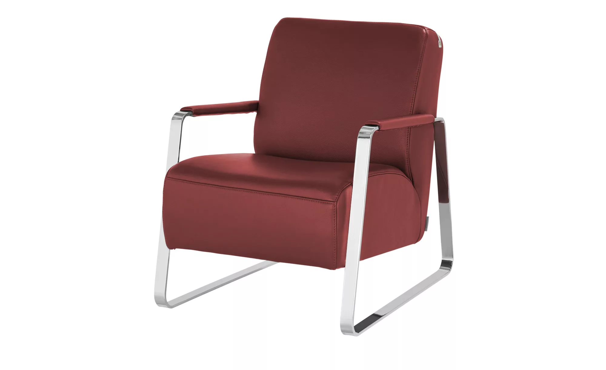 W.SCHILLIG Sessel aus Leder 17350 Quadroo ¦ rot ¦ Maße (cm): B: 65 H: 82 T: günstig online kaufen