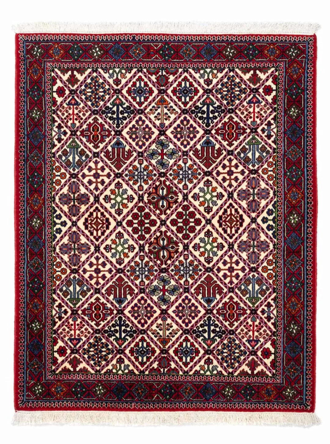 morgenland Wollteppich »Täbriz - 50 Raj Blumenmuster Beige 92 x 60 cm«, rec günstig online kaufen