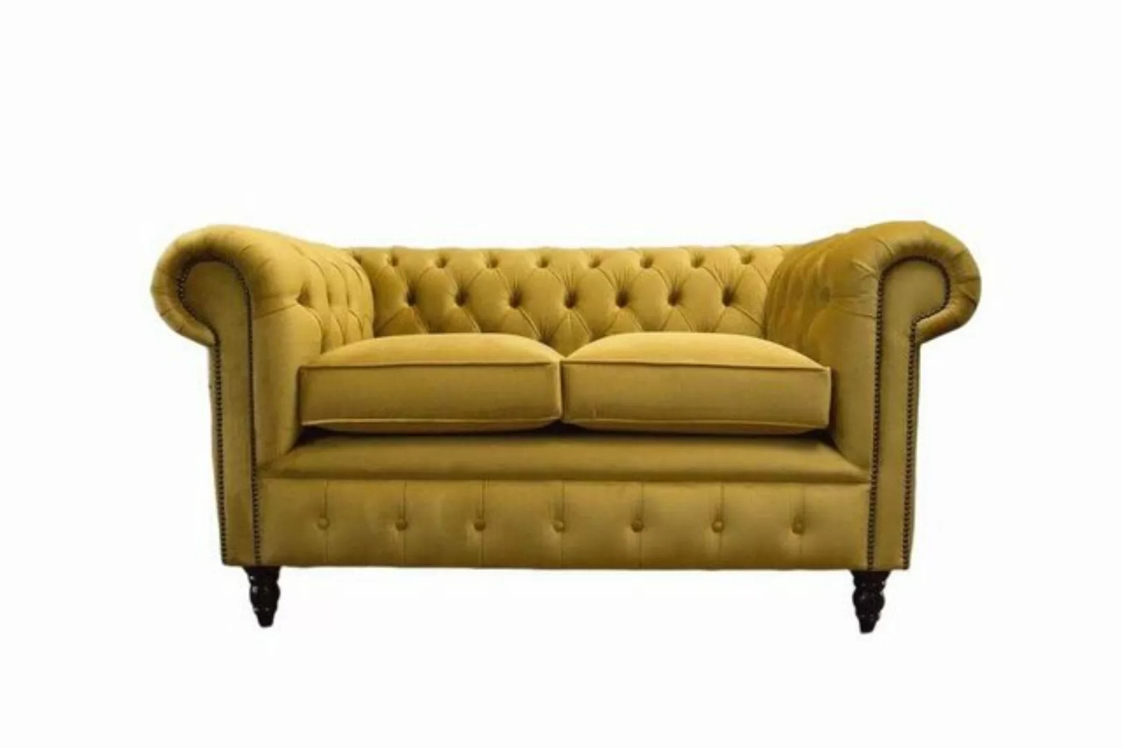 JVmoebel Sofa Sofa Polster Sofas Neu Sofa 2 Sitzer Design Chesterfield Stof günstig online kaufen