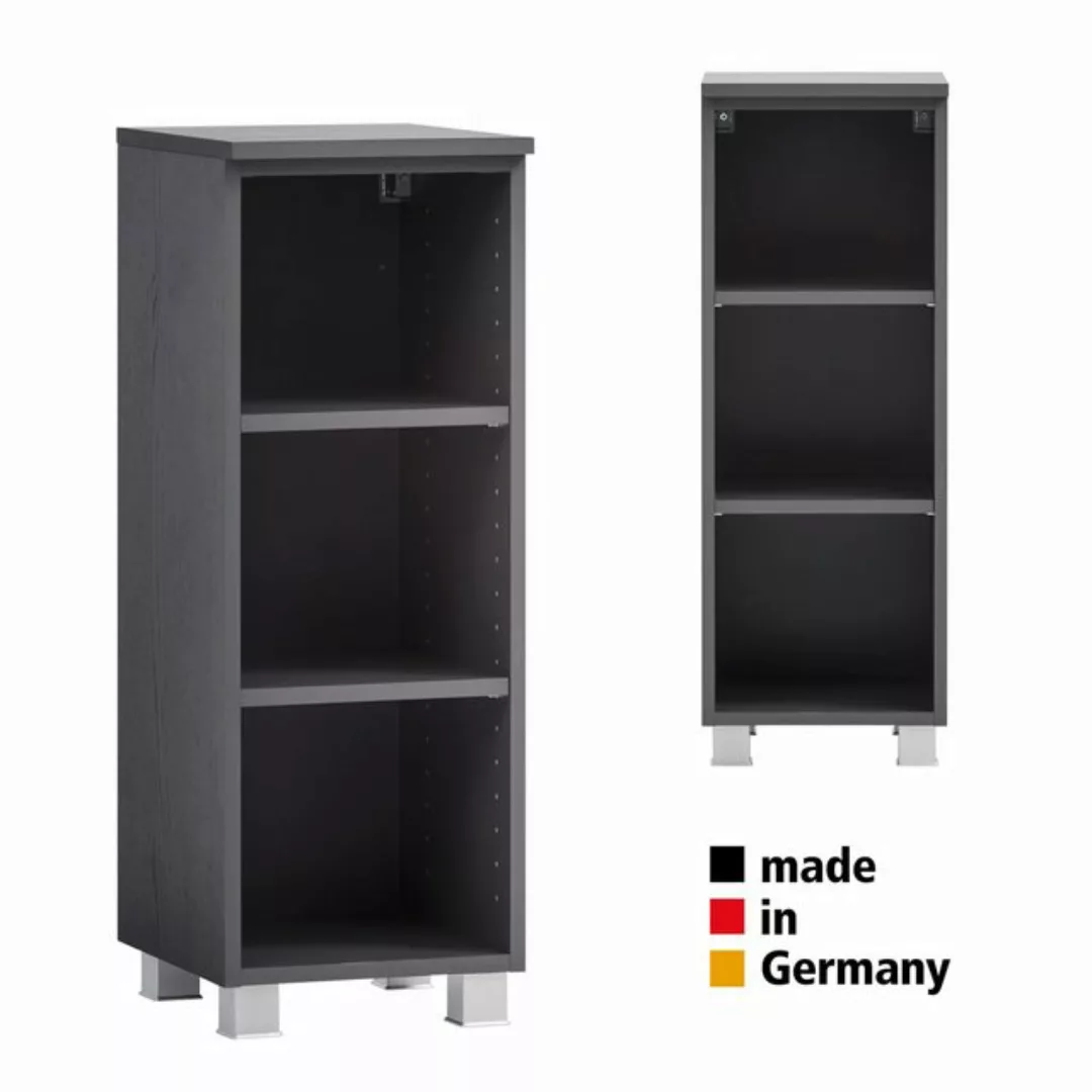 Lomadox Badezimmer Unterschrank Regal in graphit KAHLA-03, B/H/T: ca. 30/79 günstig online kaufen