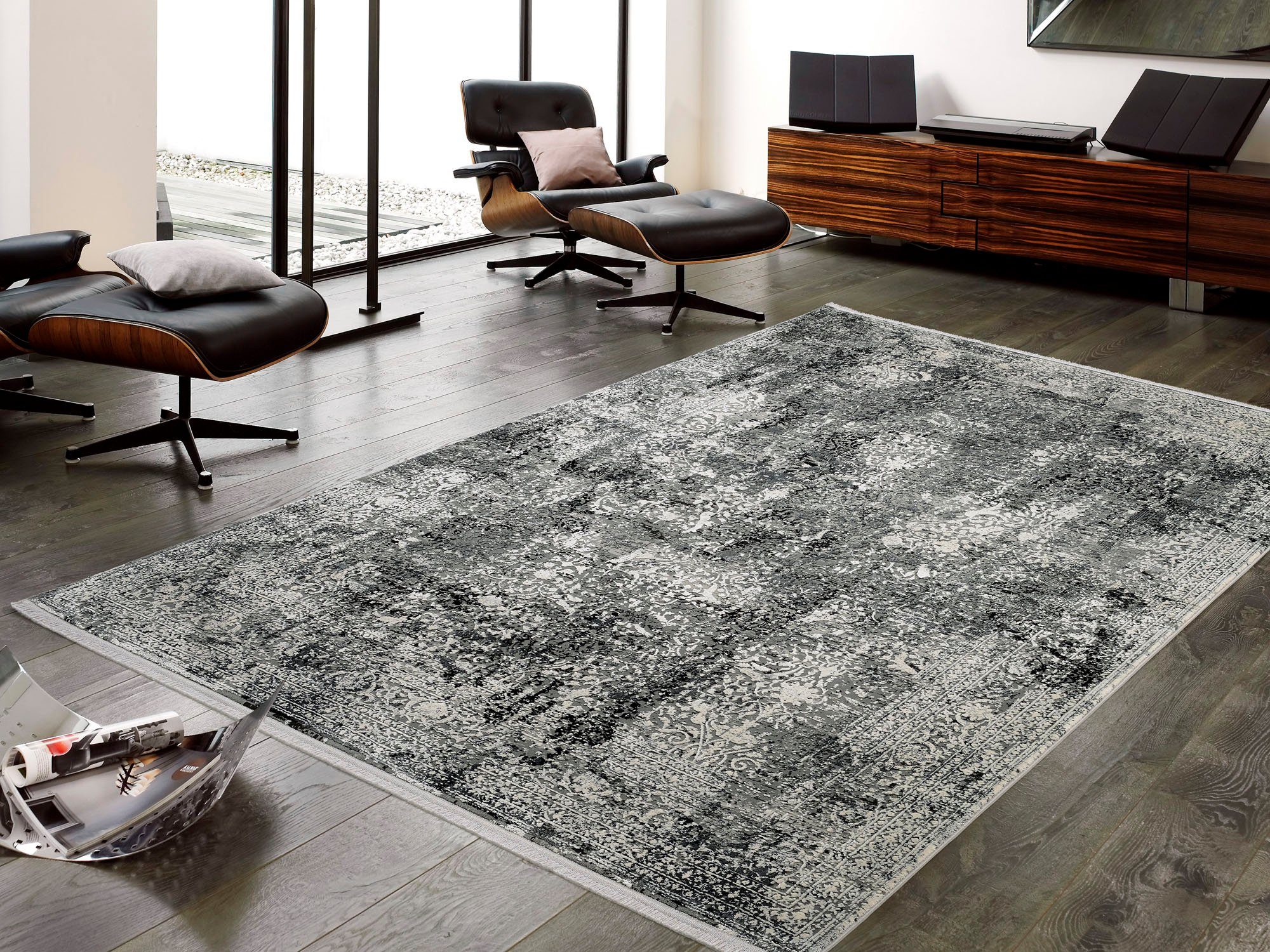 meinTeppich Teppich   ¦ grau ¦ Synthetische Fasern ¦ Maße (cm): B: 200 H: 0 günstig online kaufen