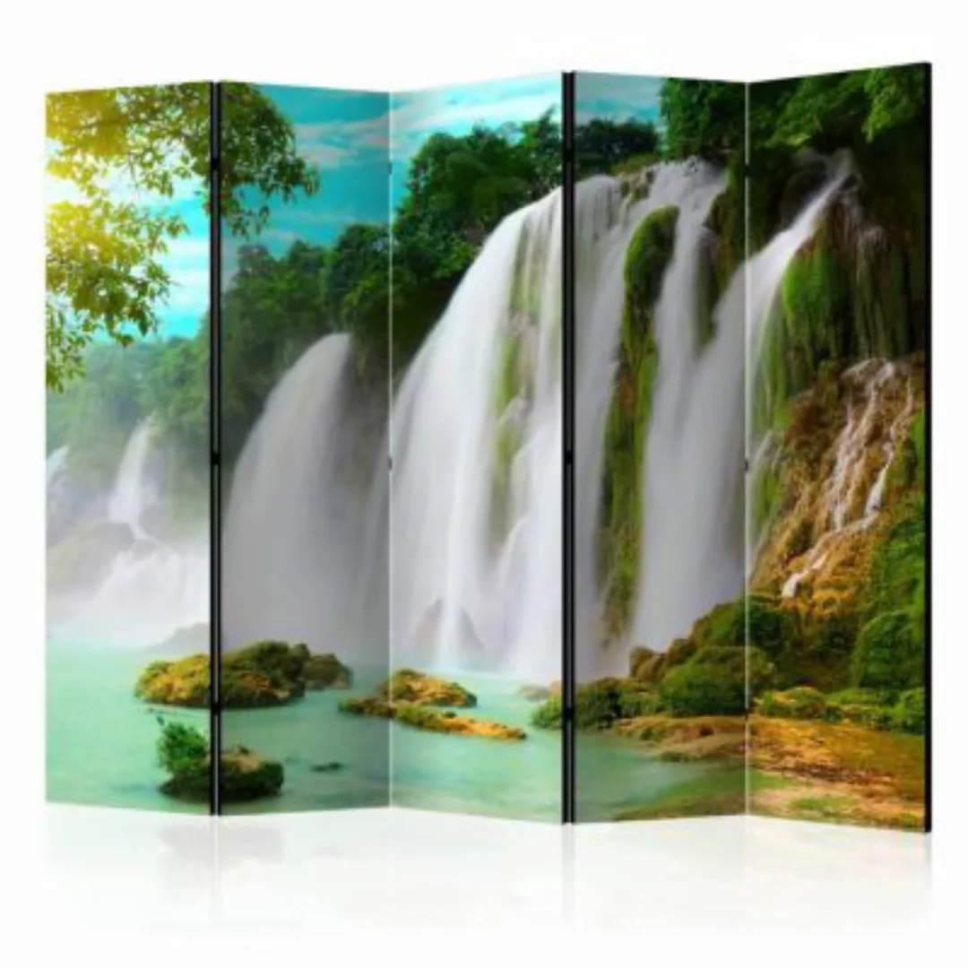 artgeist Paravent Detian - waterfall (China) II [Room Dividers] grau-kombi günstig online kaufen