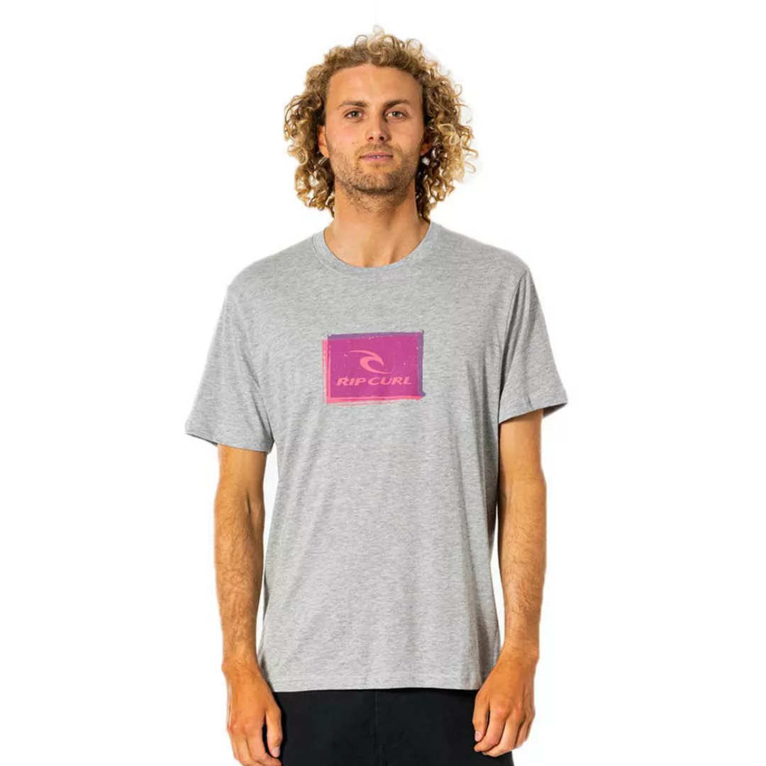 Rip Curl Corp Icon Kurzärmeliges T-shirt M Grey Marle günstig online kaufen