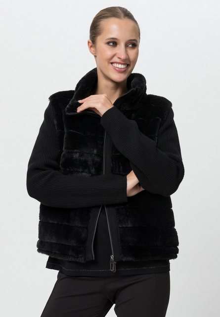 TUZZI Cardigan mit strukturiertem Fakefur an Front und Kragen günstig online kaufen