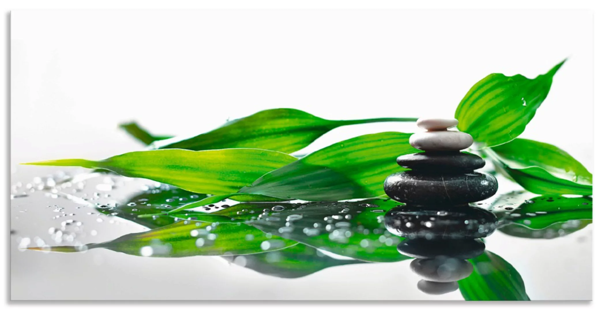 Artland Wandbild "Spa mit Steinen und Bambus", Zen, (1 St.), als Alubild, O günstig online kaufen